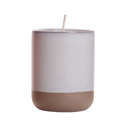 Tranquility Stoneware Collection. Beeswax Candles