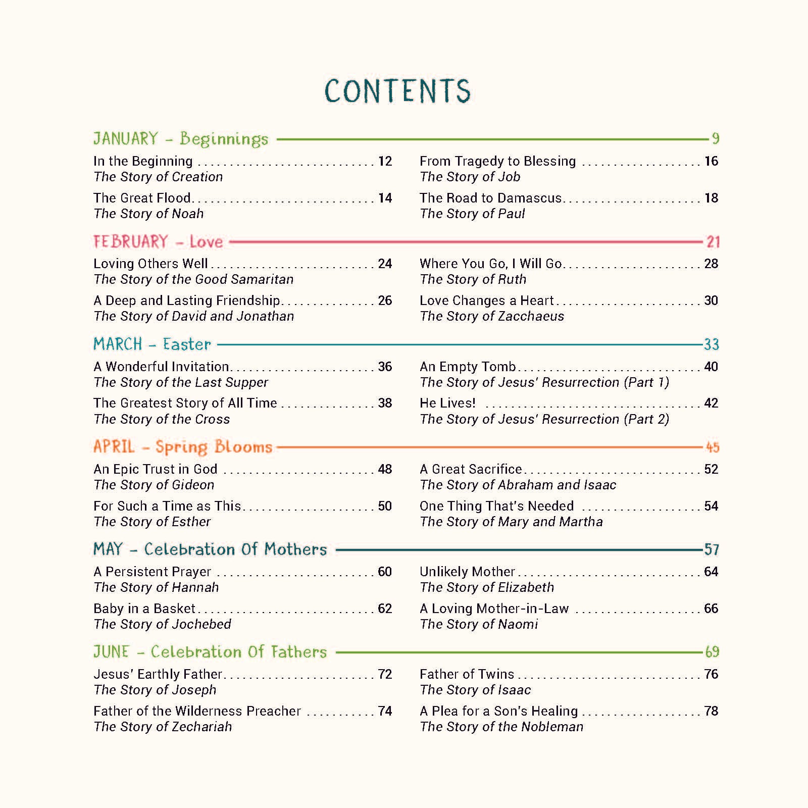 A Year of Bible Stories for kids